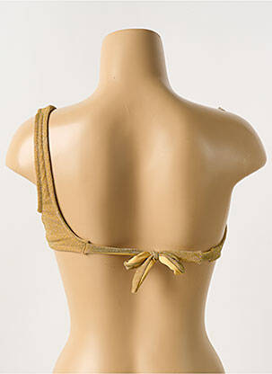 Haut de maillot de bain stretch haut soutien-gorge moulé or SANS MARQUE femme