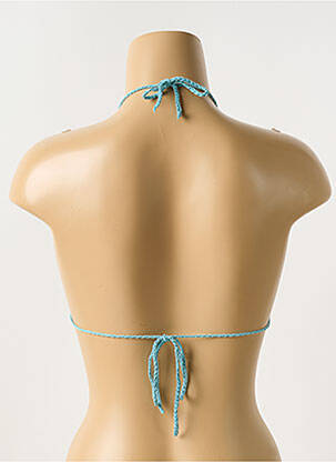 Haut de maillot de bain fermeture liens à nouer haut triangles bleu SANS MARQUE femme