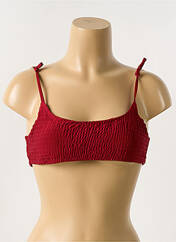 Haut de maillot de bain rouge SANS MARQUE pour femme seconde vue