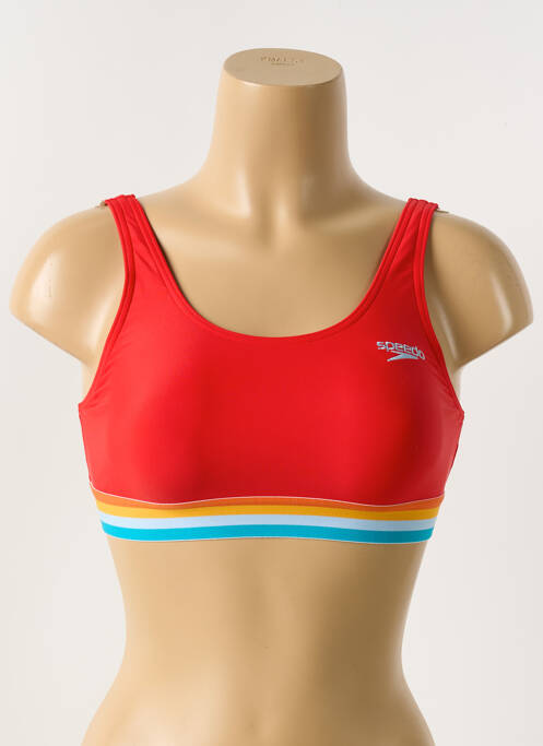 Haut de maillot de bain rouge SPEEDO pour femme