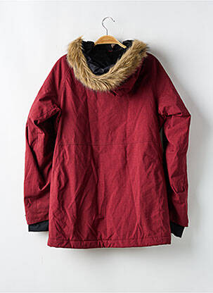Parka manches longues a capuche rouge BILLABONG femme