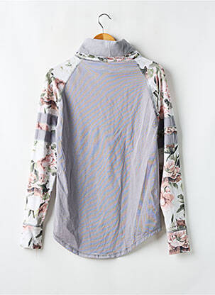 Sous-pull imprimé fantaisie manches longues gris EIVY femme