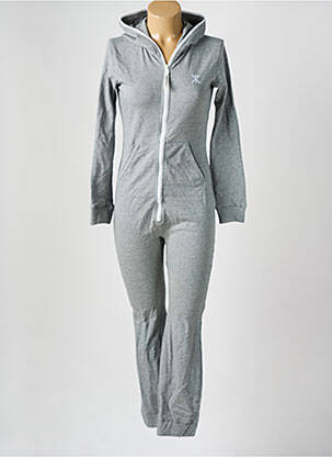 Combi-pantalon coupe cintrée manches longues gris ONEPIECE femme