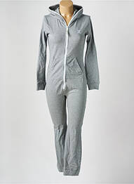 Combi-pantalon coupe cintrée manches longues gris ONEPIECE femme