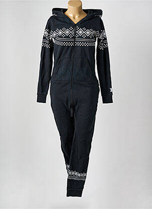 Combi-pantalon coupe cintrée manches longues noir ONEPIECE femme