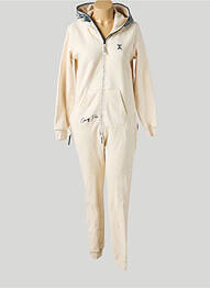 Combi-pantalon poches manches longues beige ONEPIECE femme
