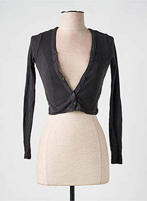 Gilet manches longues gris PULL & BEAR pour femme