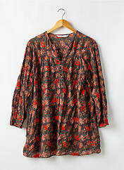 Robe courte marron ZARA TRAFALUC pour femme seconde vue