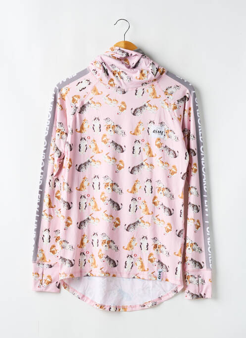 Sous-pull imprimé fantaisie manches longues rose EIVY femme
