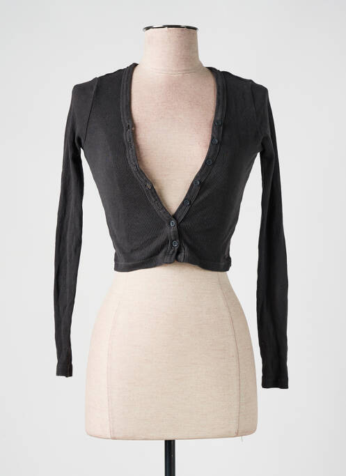 Gilet manches longues gris PULL & BEAR pour femme