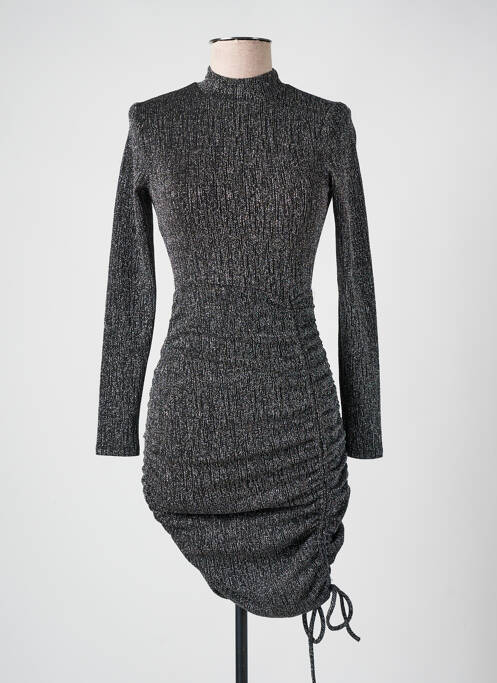 Robe courte argent THE LABEL EDITION pour femme