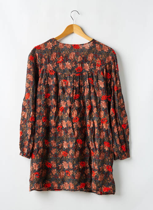 Robe courte marron ZARA TRAFALUC pour femme