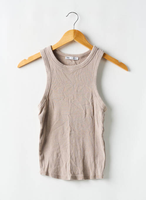 Top beige ZARA pour femme