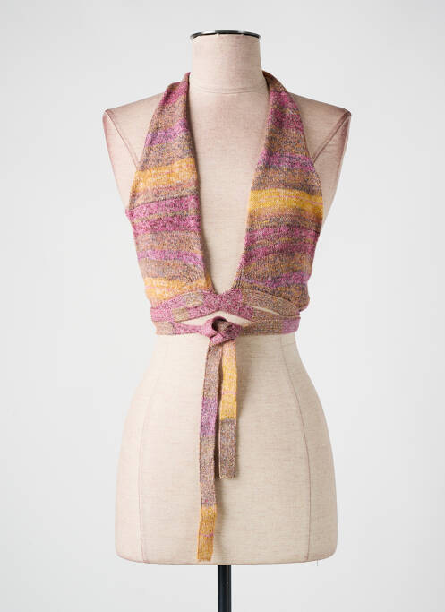 Top violet PULL & BEAR pour femme