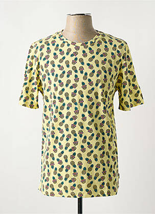 T-shirt coupe droite manches courtes jaune JACK & JONES homme