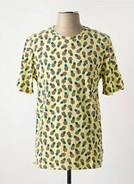 T-shirt coupe droite manches courtes jaune JACK & JONES homme
