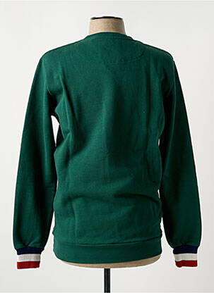 Sweat-shirt broderie manches longues vert MAISON FT homme