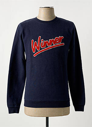 Sweat-shirt manches longues manches longues bleu FRENCH DISORDER homme
