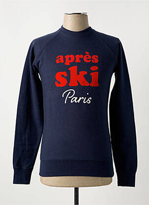 Sweat-shirt manches longues manches longues bleu FRENCH DISORDER homme