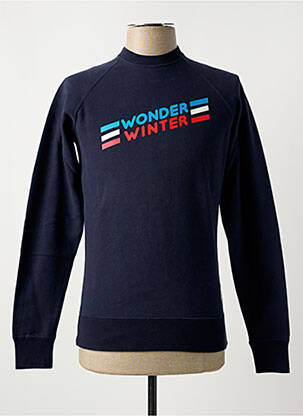Sweat-shirt manches longues manches longues bleu FRENCH DISORDER homme