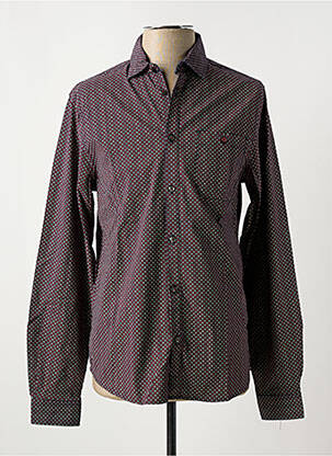 Chemise manches longues imprimé fantaisie rouge PETROL INDUSTRIES homme