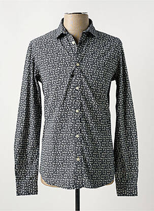 Chemise manches longues imprimé fantaisie noir PETROL INDUSTRIES homme