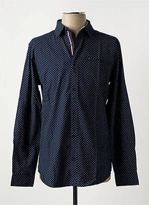 Chemise manches longues imprimé fantaisie bleu JACK & JONES homme
