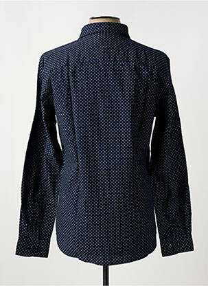 Chemise manches longues imprimé fantaisie bleu JACK & JONES homme