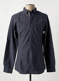 Chemise manches longues coupe droite bleu JACK & JONES homme