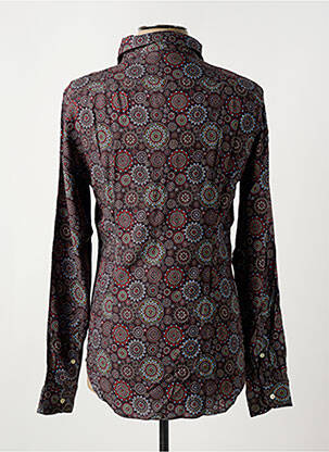 Chemise manches longues imprimé fantaisie violet GMF 965 homme