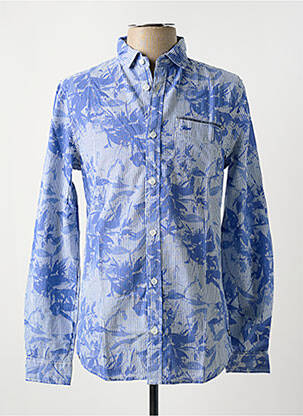 Chemise manches longues imprimé fantaisie bleu PETROL INDUSTRIES homme