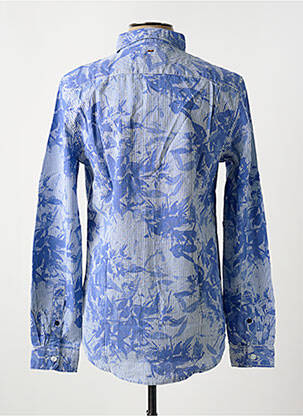 Chemise manches longues imprimé fantaisie bleu PETROL INDUSTRIES homme