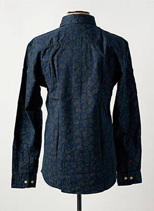 Chemise manches longues imprimé fantaisie bleu JACK & JONES homme
