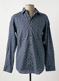 Chemise manches longues imprimé fantaisie bleu JACK & JONES homme
