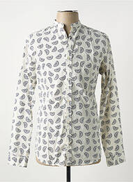 Chemise manches longues imprimé fantaisie blanc JACK & JONES homme