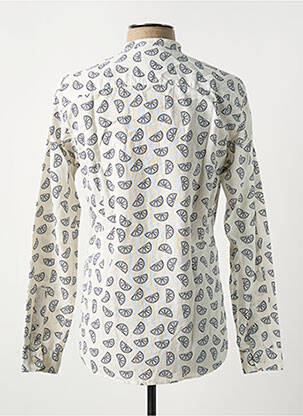 Chemise manches longues imprimé fantaisie blanc JACK & JONES homme