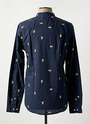 Chemise manches longues imprimé fantaisie bleu JACK & JONES homme