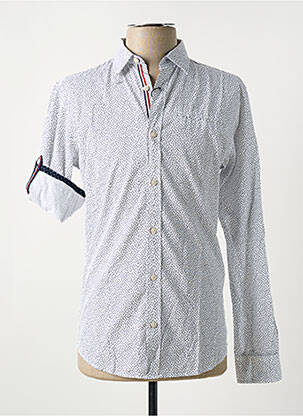 Chemise manches longues imprimé fantaisie blanc JACK & JONES homme
