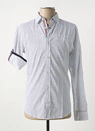 Chemise manches longues imprimé fantaisie blanc JACK & JONES homme