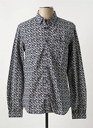 Chemise manches longues imprimé fantaisie bleu PETROL INDUSTRIES homme