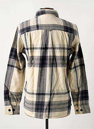 Chemise manches longues imprimé fantaisie beige JACK & JONES homme