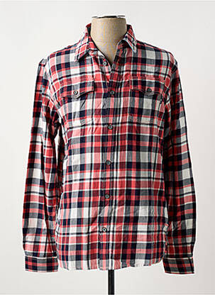 Chemise manches longues imprimé fantaisie rouge PETROL INDUSTRIES homme