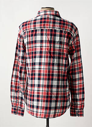 Chemise manches longues imprimé fantaisie rouge PETROL INDUSTRIES homme