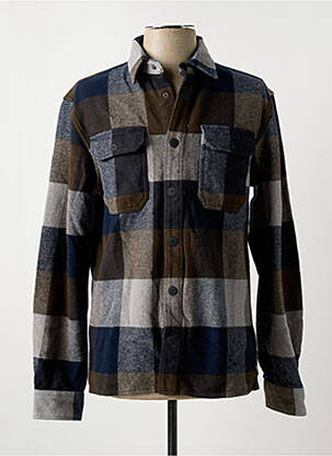 Chemise manches longues imprimé fantaisie bleu PETROL INDUSTRIES homme