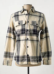 Chemise manches longues beige JACK & JONES pour homme seconde vue