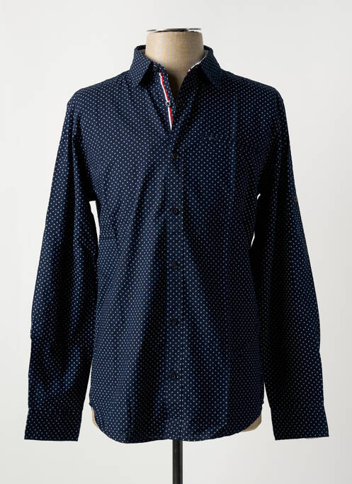 Chemise manches longues bleu JACK & JONES pour homme