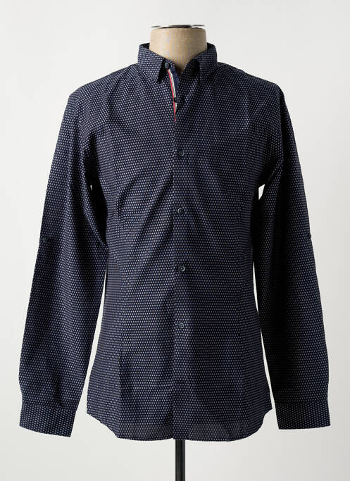 Chemise manches longues bleu JACK & JONES pour homme