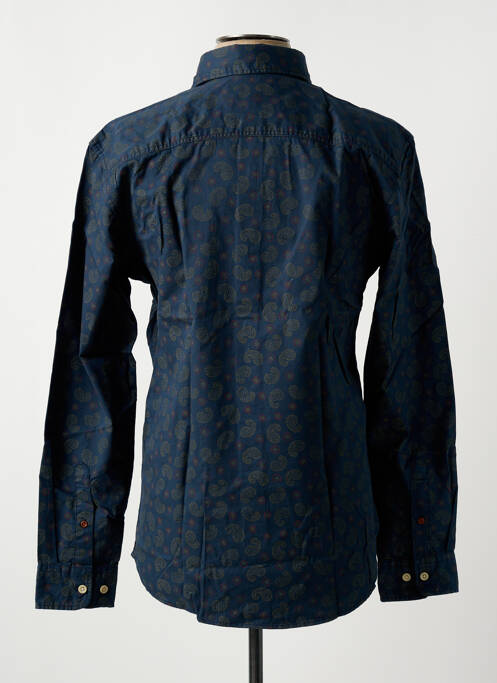 Chemise manches longues bleu JACK & JONES pour homme