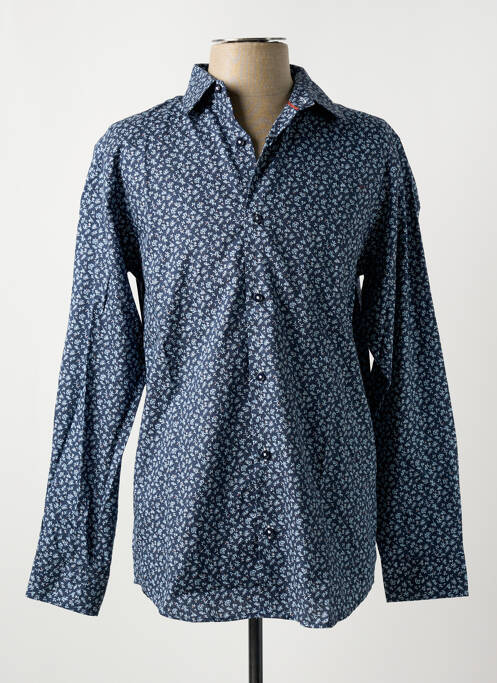 Chemise manches longues bleu JACK & JONES pour homme