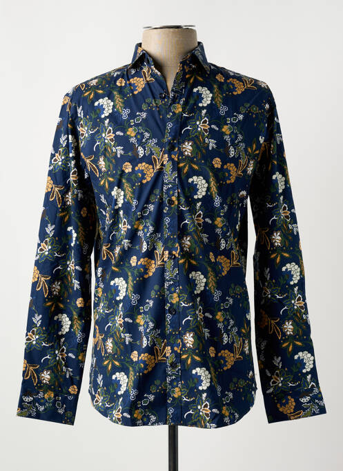 Chemise manches longues bleu JACK & JONES pour homme